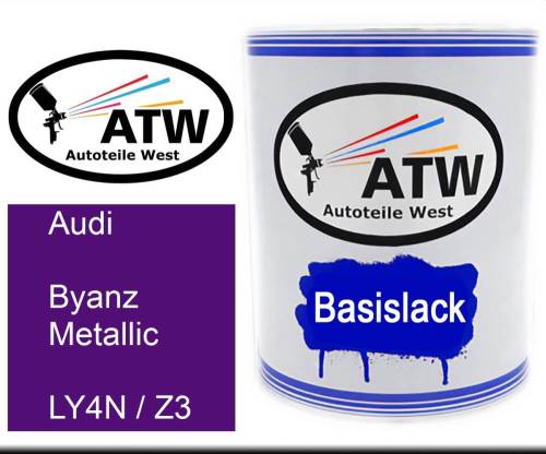 Audi, Byanz Metallic, LY4N / Z3: 1L Lackdose, von ATW Autoteile West.